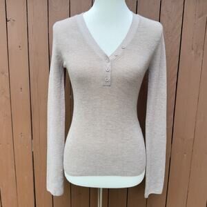 Harper Lane | NWT Size Large Oatmeal Long Sleeve Top